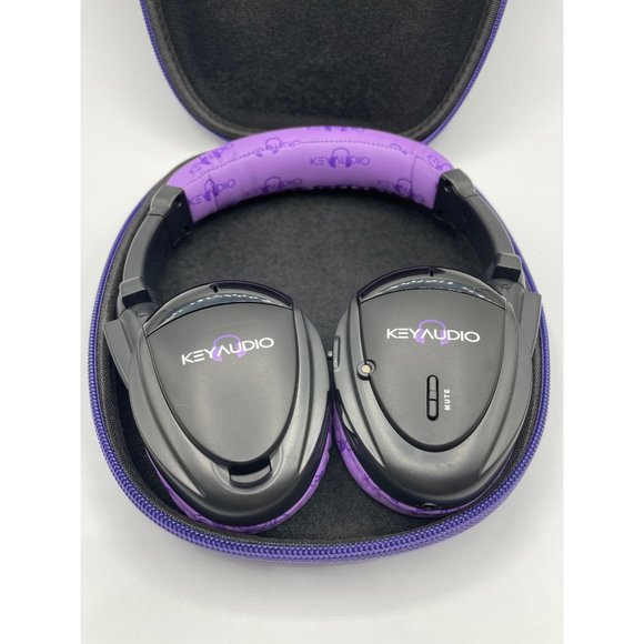 KeyAudio 2 Channel Fold Flat Infrared Headphones in Purple - Picture 3 of 4